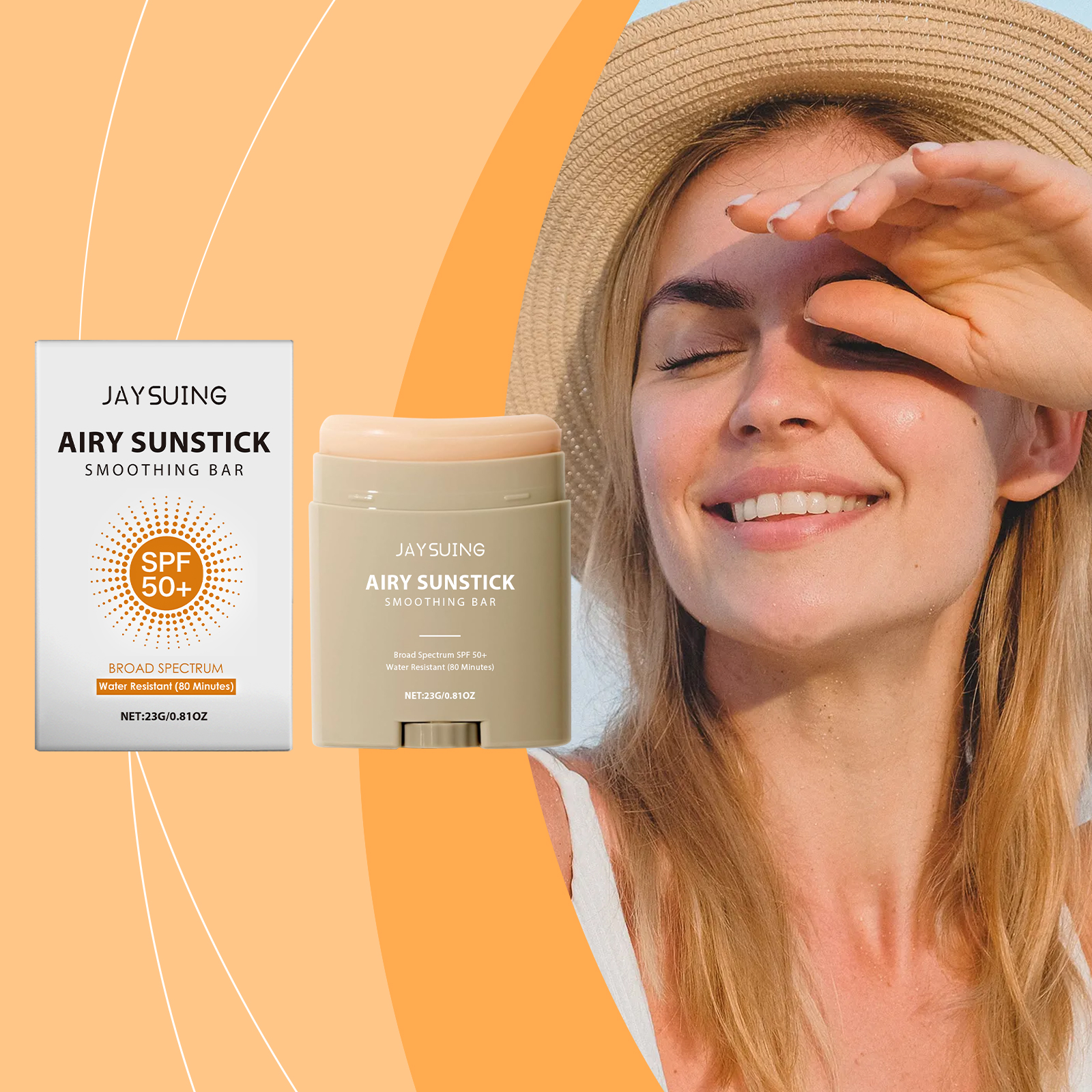Spf 50 Sunscreen - Face Cream Stick Moisturizing Facial Body