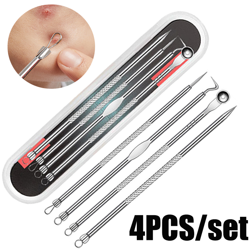Skincare Qv - 4pcs/set Acne Removal Needles Stainless Steel