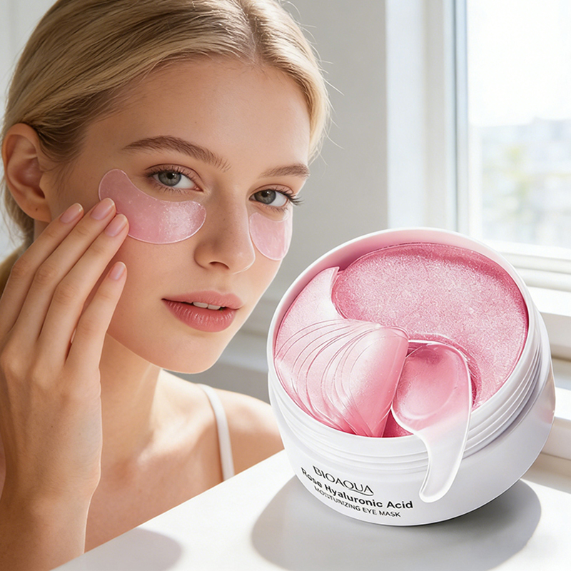 Skincare Bioaqua - 60pcs BIOAQUA Rose Hyaluronic Acid Eye