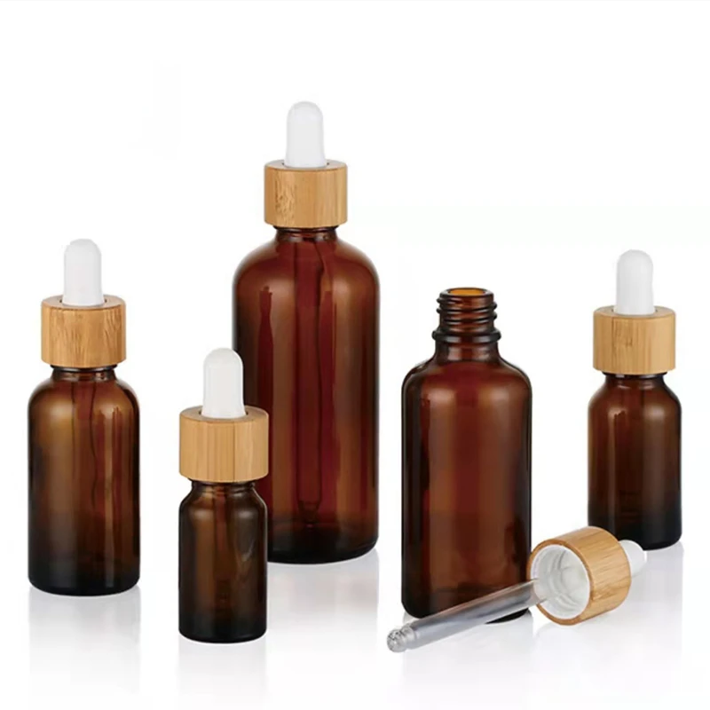 Skincare Qv - 5ml-100ml Dropper Bottle Bamboo Wood Lid