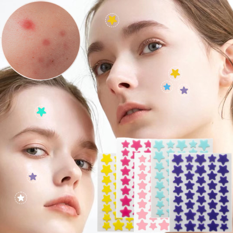 7/10/14Pcs Colorful Star Acne  - مراجعة Skincare Qv وسعره