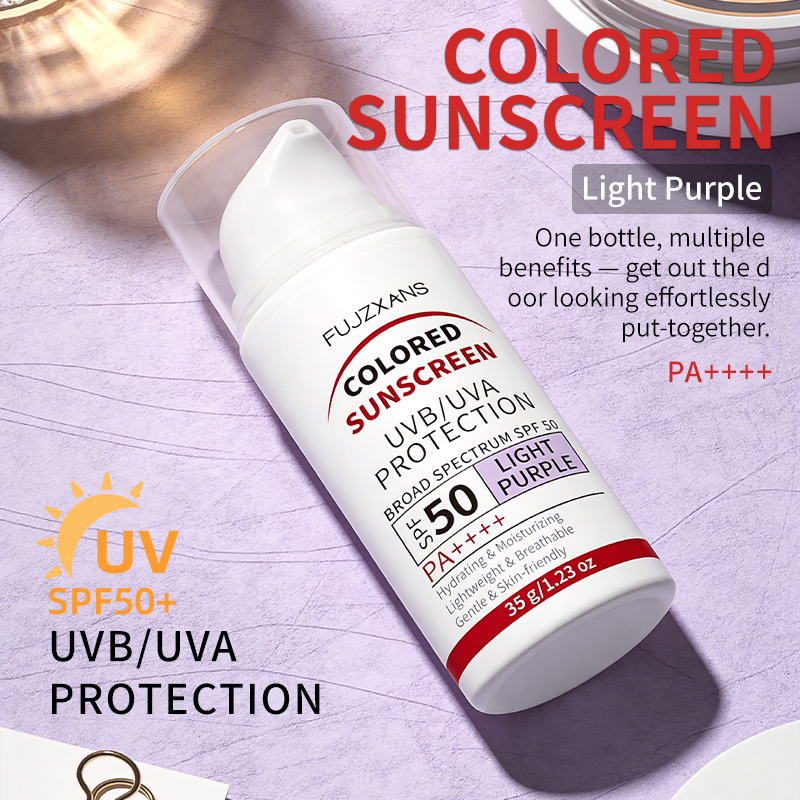 Light Purple Tinted Sunscreen  - مراجعة Spf 50 Sunscreen وسعره