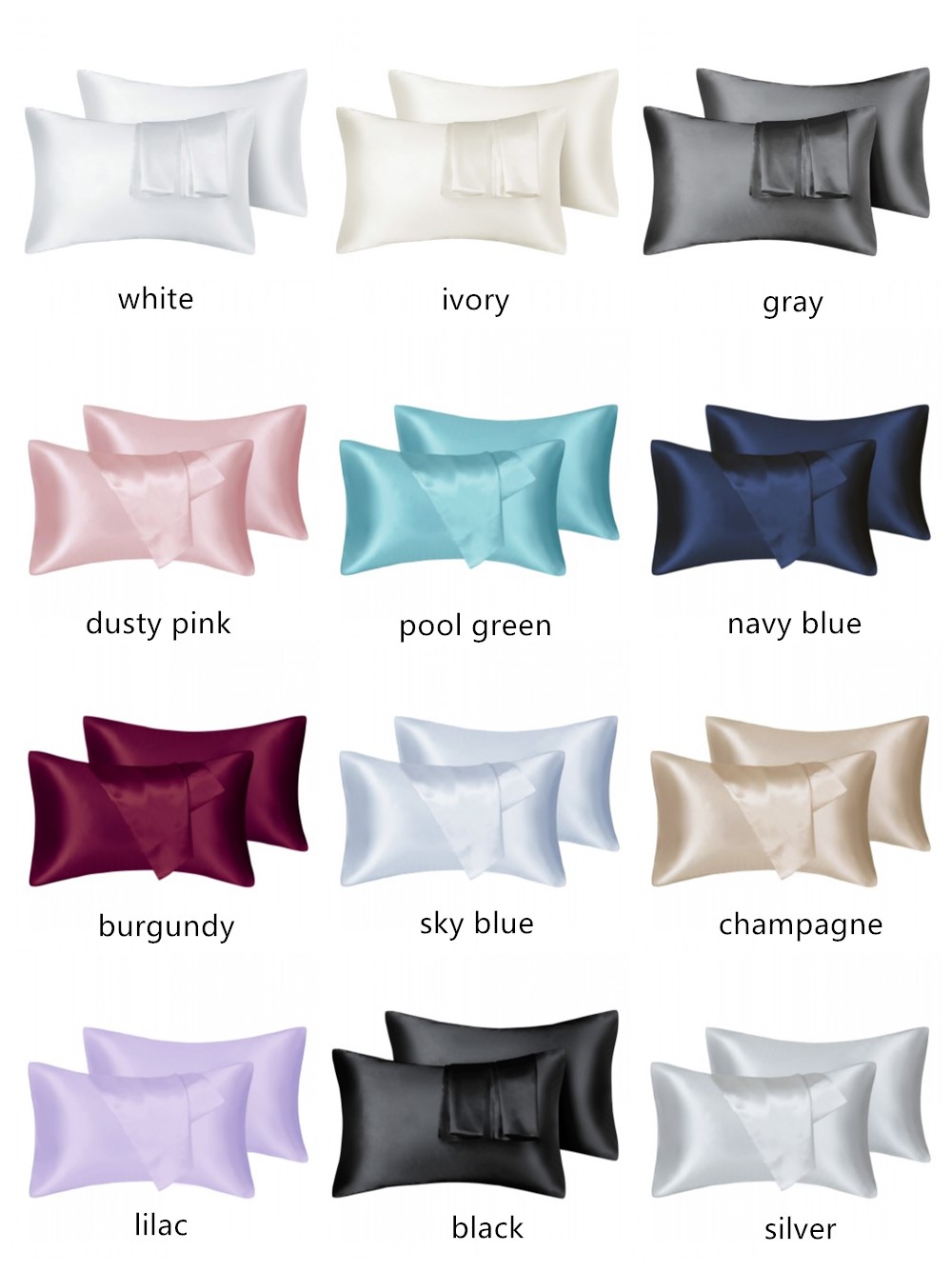 2pcs/lot Queen Size Solid Silk - مراجعة Skincare Queen وسعره