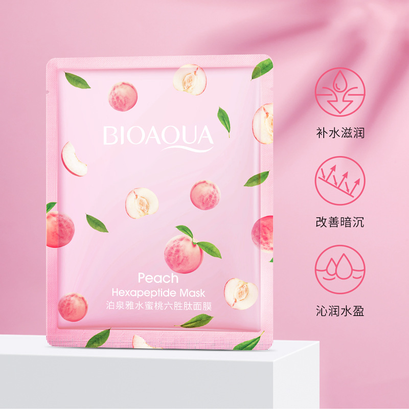 10pcs BIOAQUA Honey Peach Face - مراجعة Skincare Bioaqua وسعره