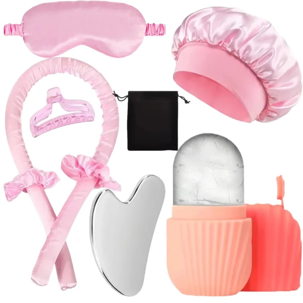 9Pcs Hair Skin Care Set Satin  - مراجعة Skincare Skin 1004 وسعره