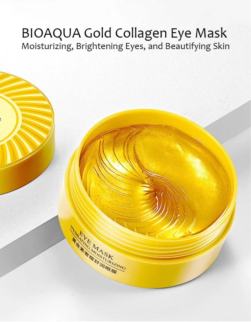 60pcs BIOAQUA Collagen Eye Mas - مراجعة Skincare Bioaqua وسعره
