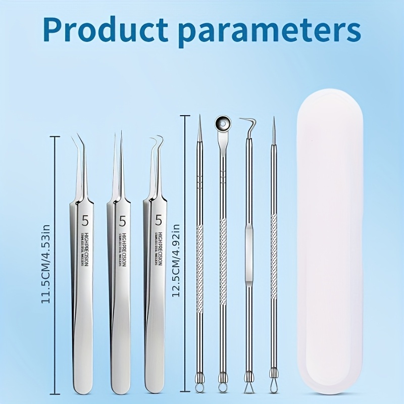 3/5/6/8pcs Stainless Steel Pim - مراجعة Skincare Qv وسعره
