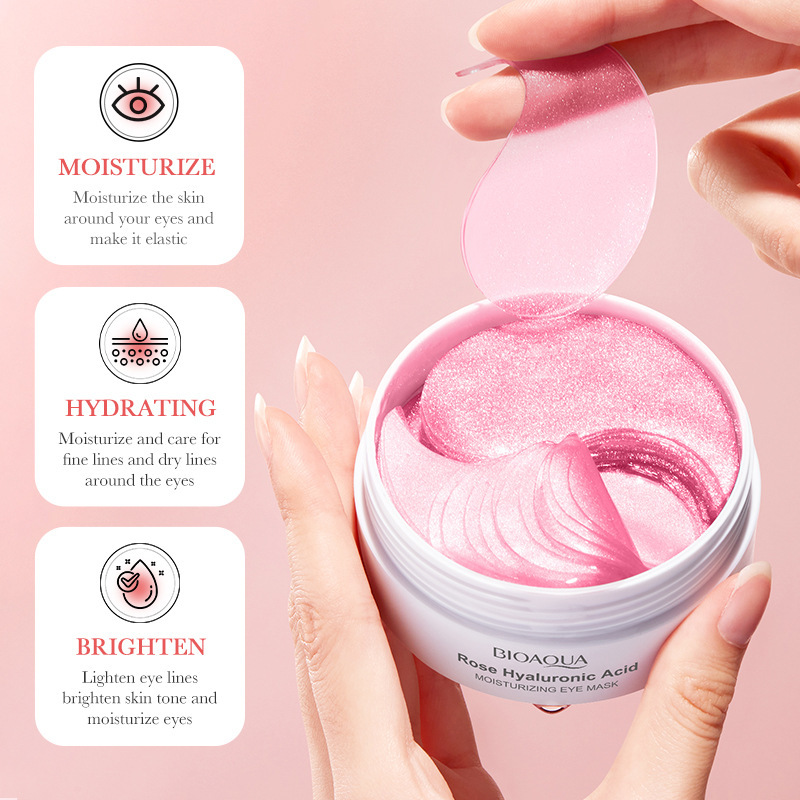 60pcs BIOAQUA Rose Hyaluronic  - مراجعة Skincare Bioaqua وسعره