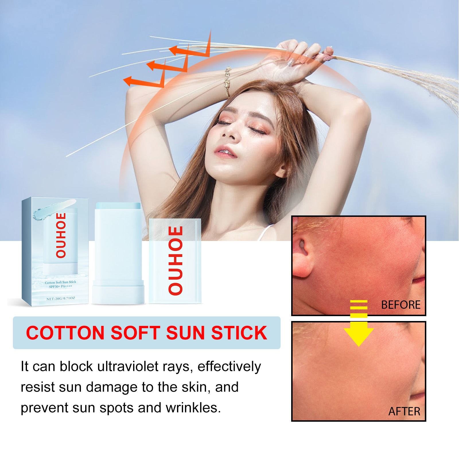Portable Sunscreen Stick SPF50 - مراجعة Spf 50 Sunscreen وسعره