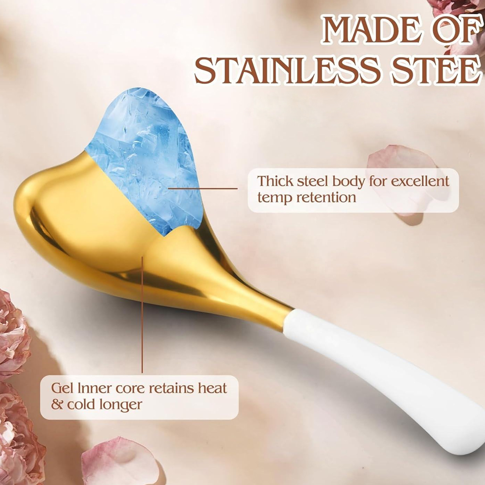 Ice Globes Spoon Massager Faci - مراجعة Skincare Qv وسعره