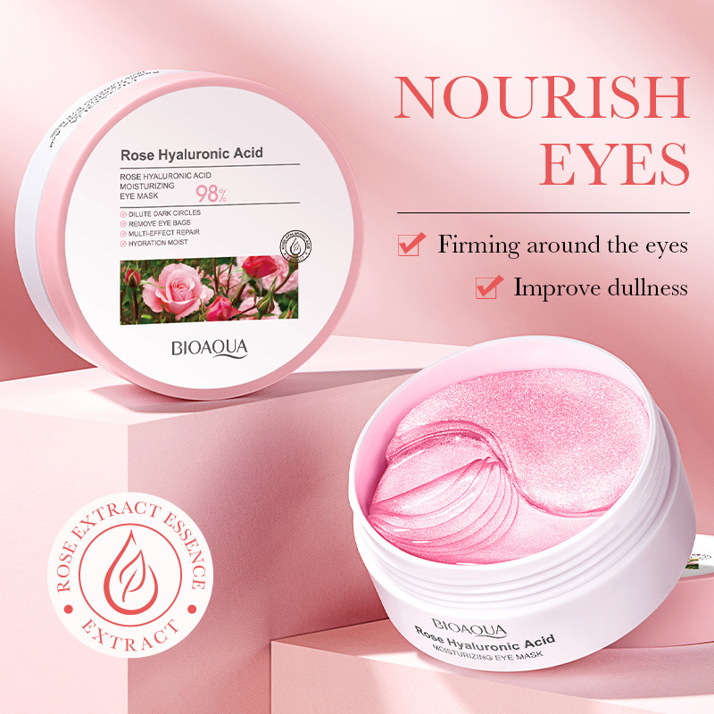 60pcs/box BIOAQUA Rose Hyaluro - مراجعة Skincare Bioaqua وسعره