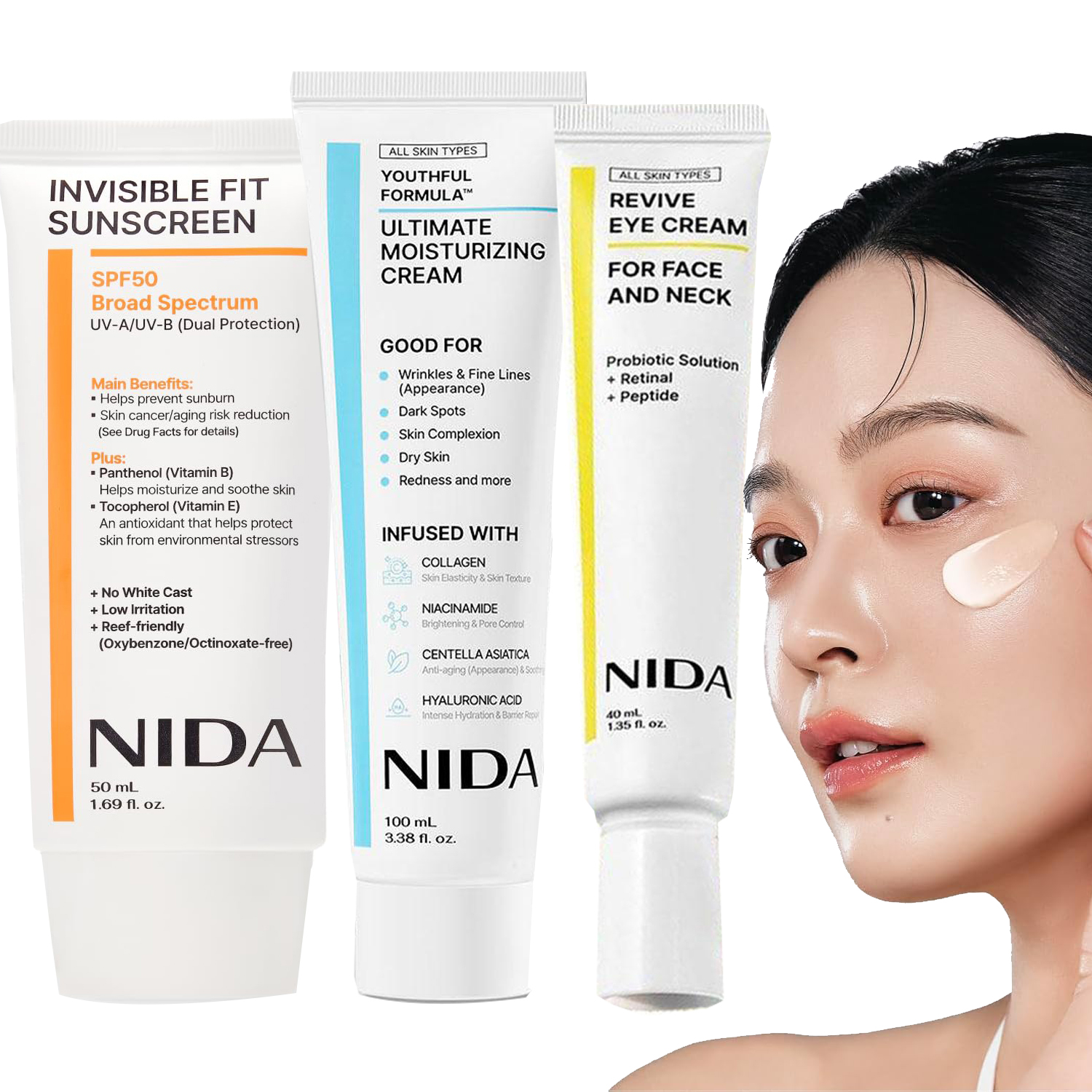 NIDA Moisturizing Cream+Sunscr - مراجعة Spf 50 Sunscreen وسعره
