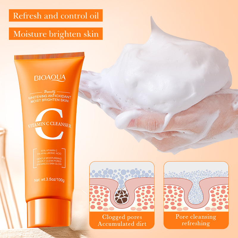 BIOAQUA Vitamin C Facial Clean - مراجعة Skincare Bioaqua وسعره